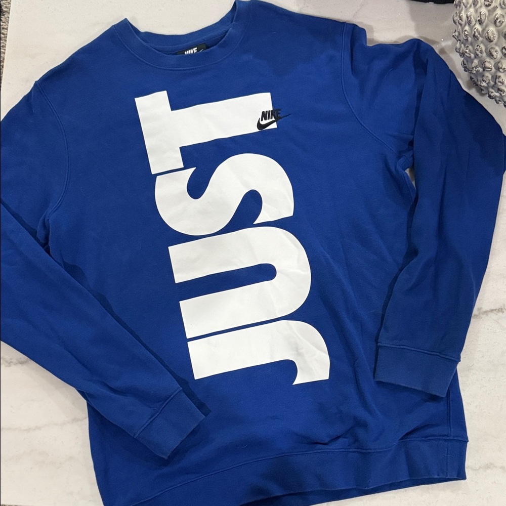 Nike Men's Bold Blue Crewneck Sweater
